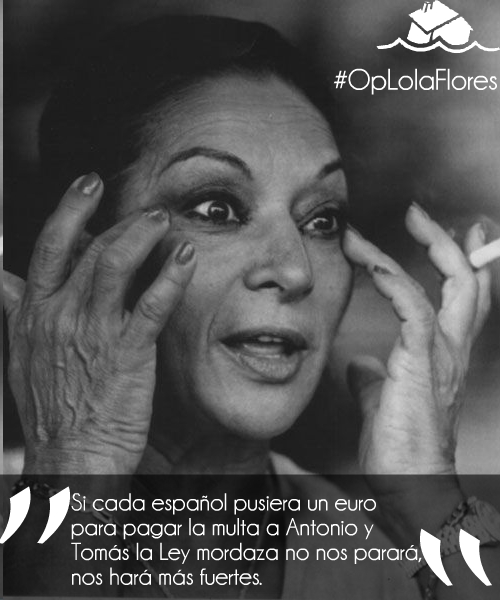 En este momento estás viendo Sus multas y denuncias nos hacen fuertes. Operación Lola Flores.