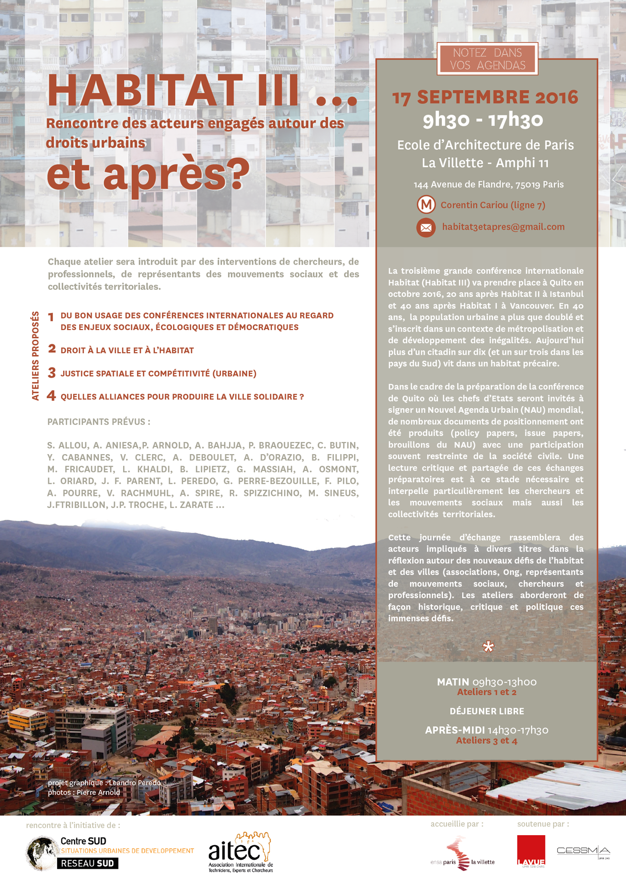 En este momento estás viendo La PAH propone en París trabajo en común y Cohesión