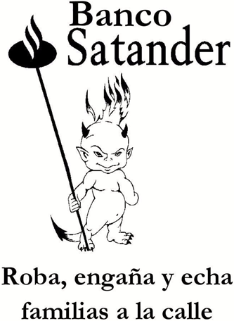 Lee más sobre el artículo Para Halloween, truco o trato de la PAH al Banco Santander