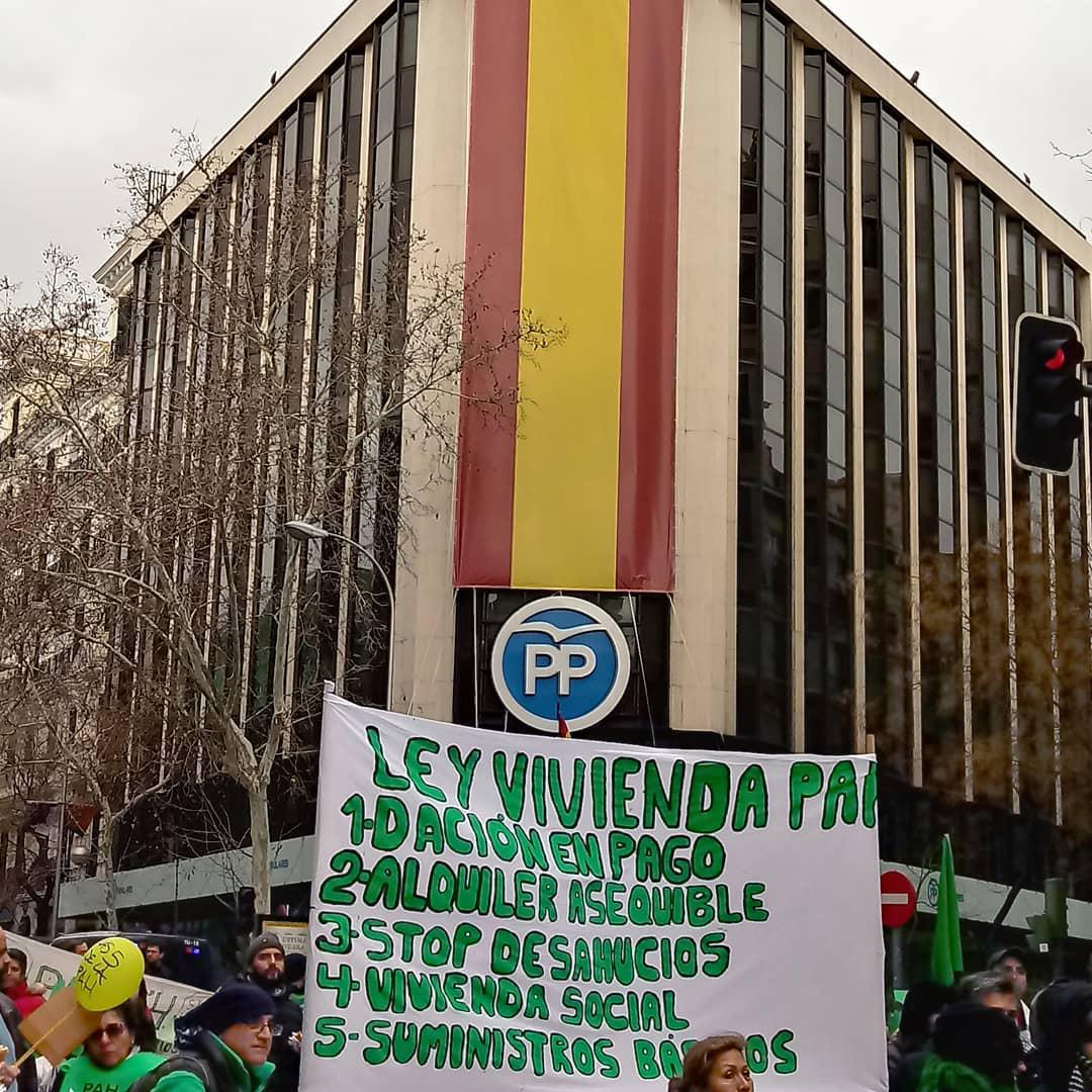 En este momento estás viendo El Plan de Vivienda del PP vs La Ley de Vivienda de la PAH y los  Derechos Humanos