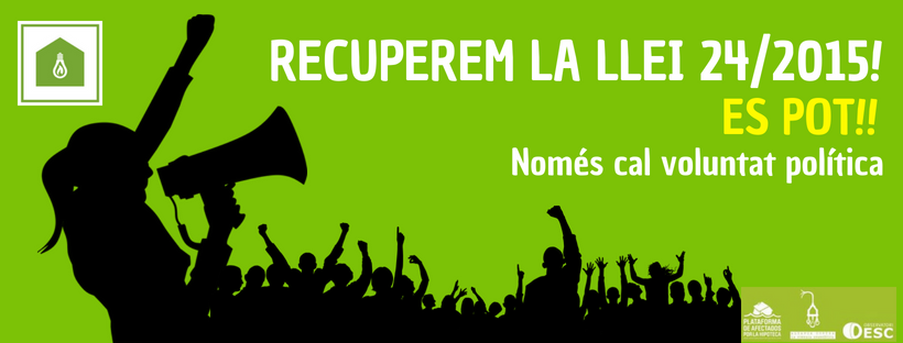 Lee más sobre el artículo Recuperar la Ley 24/2015 ahora es posible