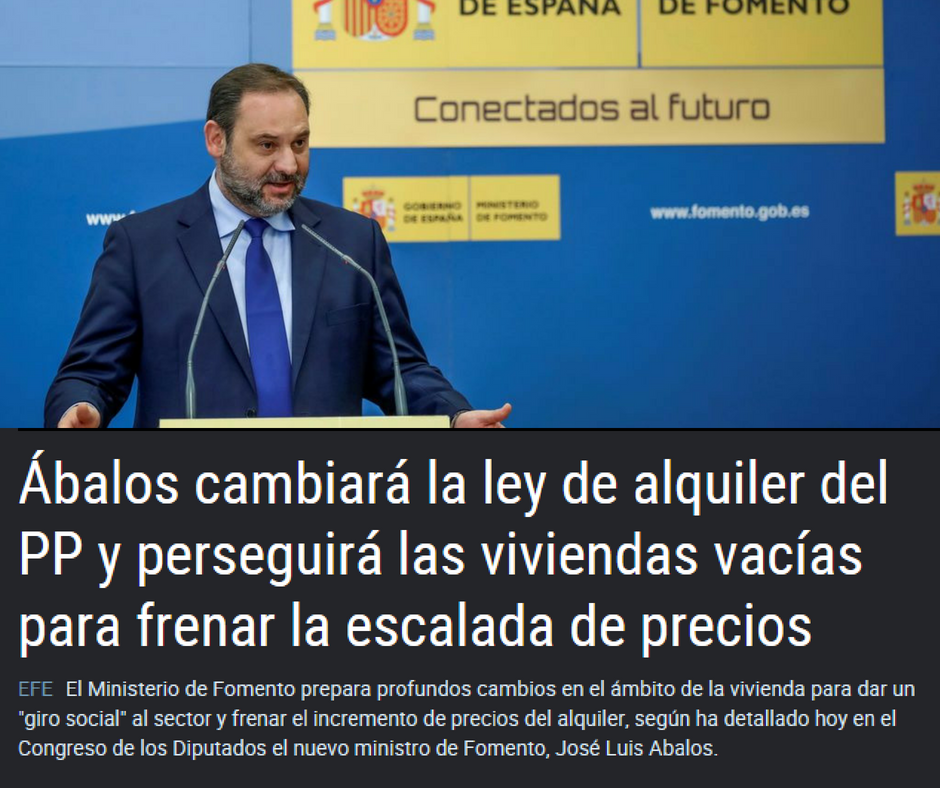 En este momento estás viendo El plan de Ábalos: Escasos e insuficientes cambios en política de Vivienda   