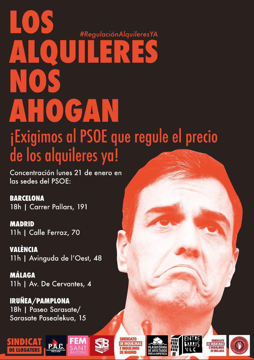 Lee más sobre el artículo El alquiler nos ahoga y el PSOE pretende que lo siga haciendo