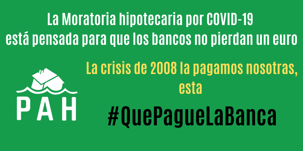 En este momento estás viendo La moratoria hipotecaria decretada por la COVID-19 comienza a demostrarse insuficiente