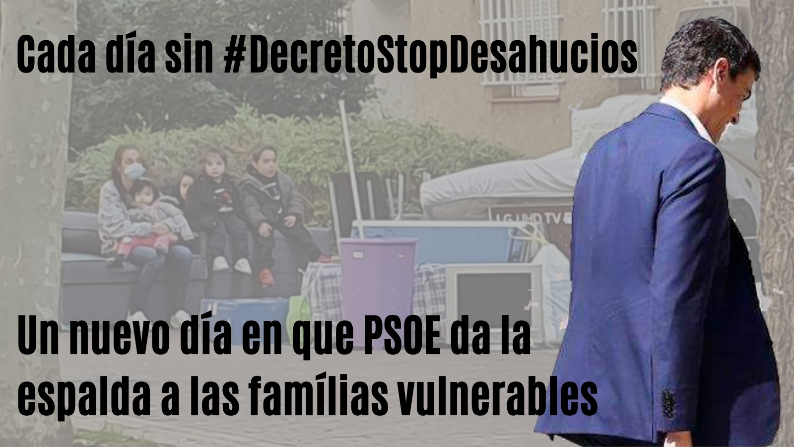 Lee más sobre el artículo El Gobierno sigue dando la espalda a los desahucios