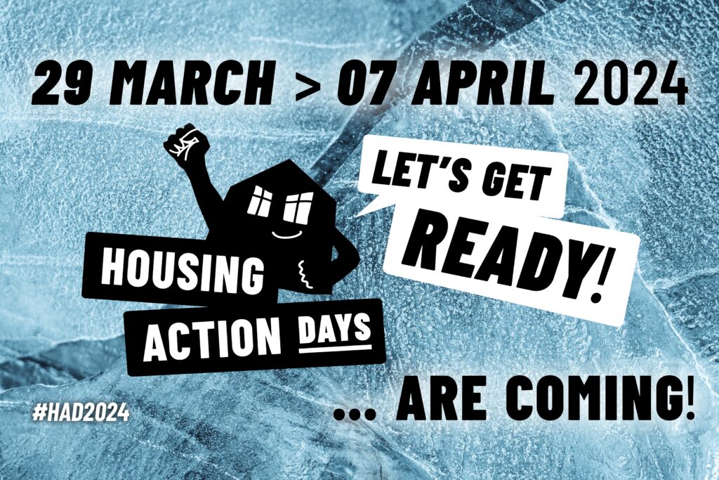 Lee más sobre el artículo Únete a las Jornadas de Acción por la Vivienda 2024: ¡del 29 de marzo al 7 de abril!