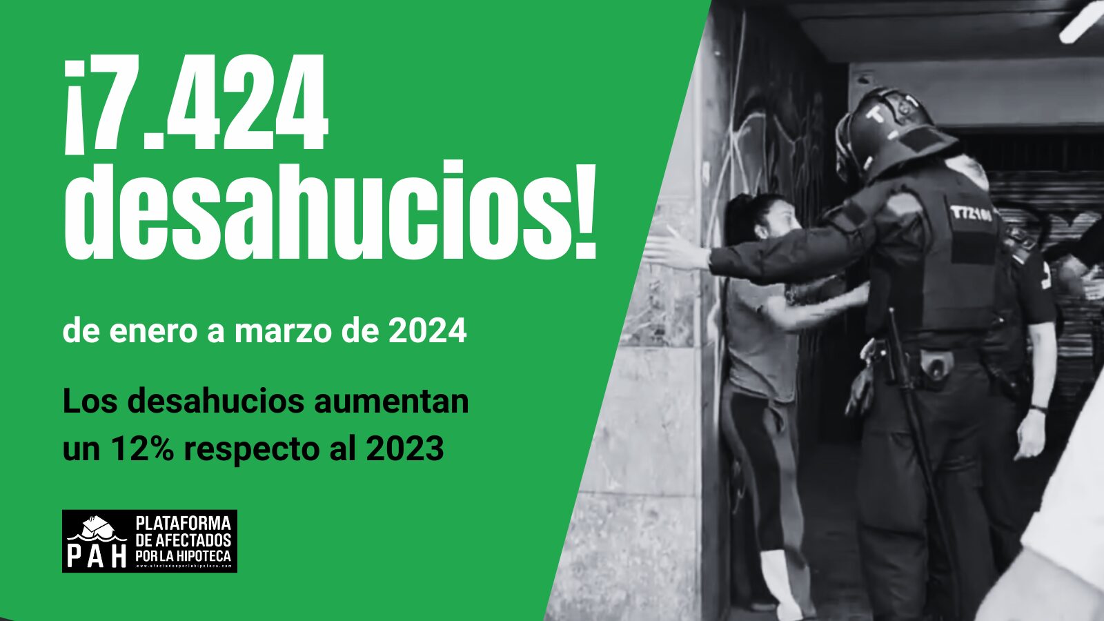Lee más sobre el artículo Los desahucios aumentan en el primer trimestre de 2024