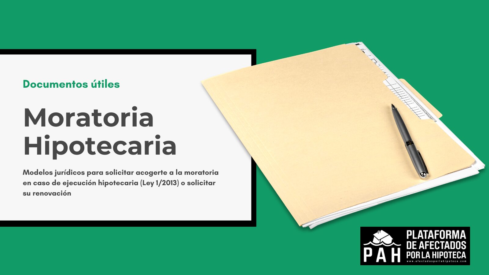 Lee más sobre el artículo Documentos útiles para acogerte a la moratoria hipotecaria
